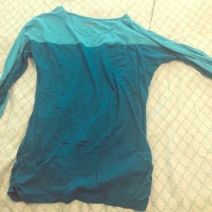 3/4 sleeve two tone women’s shirt